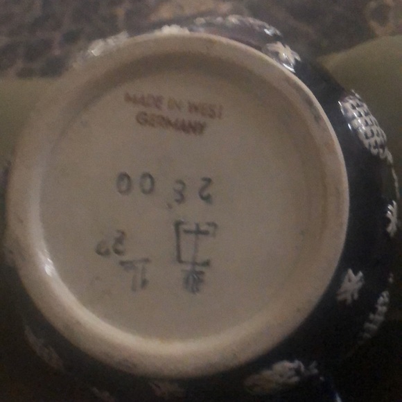 Beautiful blue faience pitcher - Picture 4 of 6